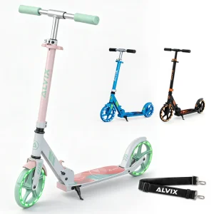 rosa Kinderroller ohne Handbremse