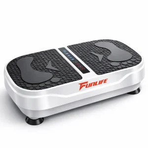 weiße Vibrationsplatte V8