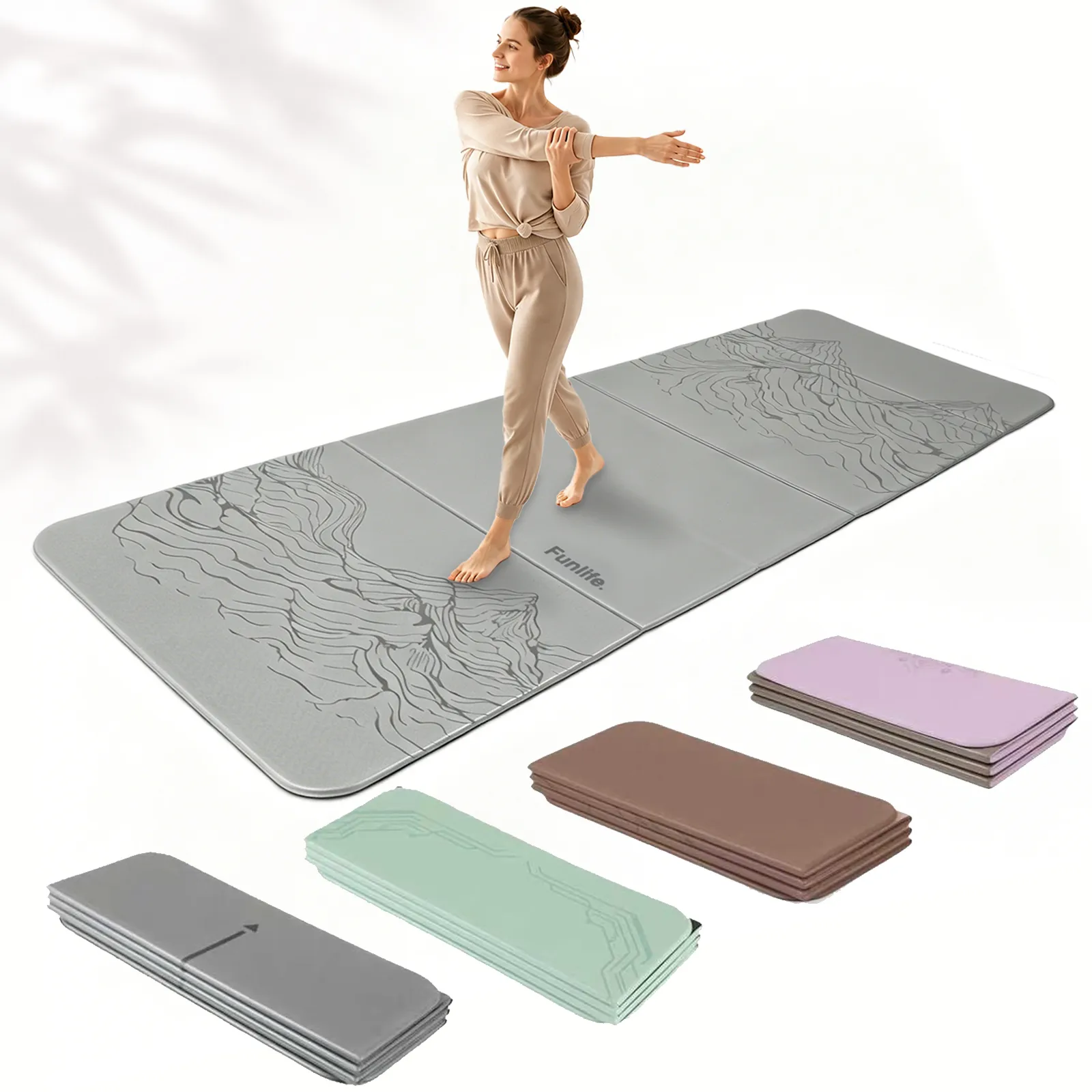 Funlife Faltbare Fitnessmatte