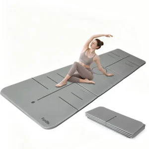 graue Fitnessmatte für Yoga